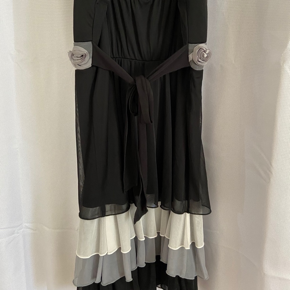 Speechless Black Dress with Flower belt